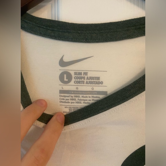 Women’s Michigan State Ivory Slim Fit 3/4 Sleeve Tshirt Size Large - Picture 2 of 3